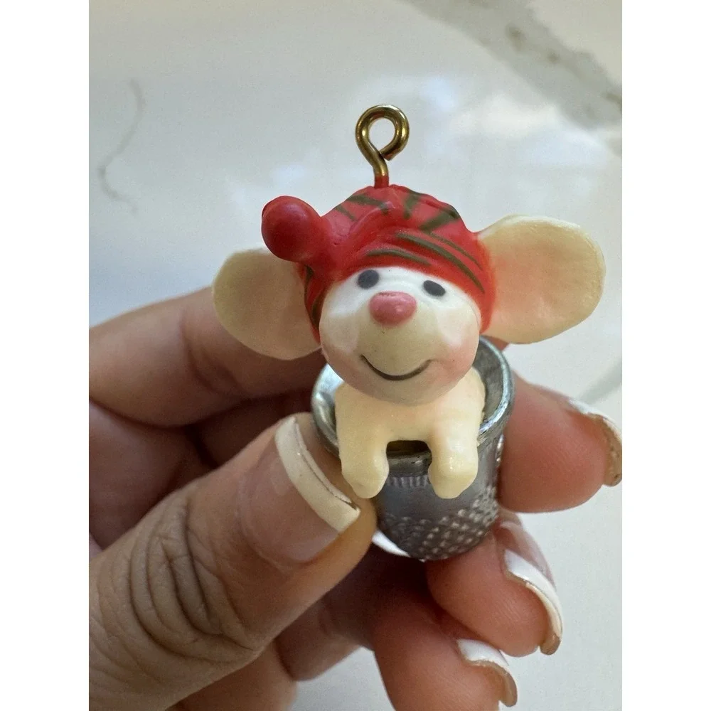 Vintage Hallmark‎ Thimble Mouse 1st in Series 1978 Keepsake Ornament